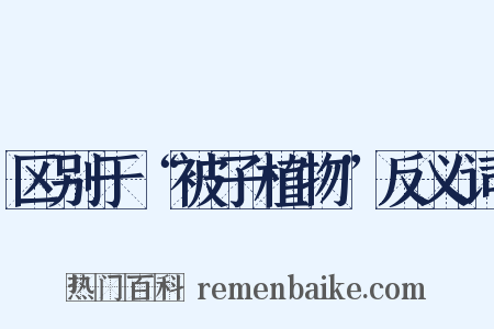 区别于“被子植物”反义词是什么意思的图片